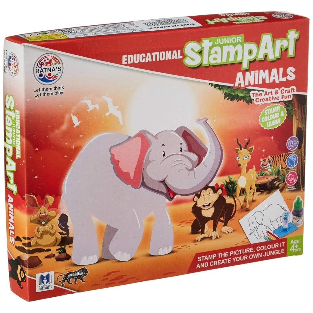 Rosolly Stamp Art-Animal | Plastic | Educational Toys | 4+ Years