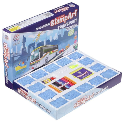 Rosolly Stamp Art-Transport | Plastic | Educational Toys | 4+ Years