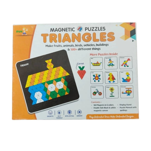 Rosolly Magnetic Puzzle Triangle | Cardboard | Educational Toys| 3+ Years