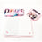 Rosolly 3 in 1 Black Pink BTS Stationery Set With 2 Pouchs And 1 Packet Dairy | Soft Furr | Stationery | 5+ Years