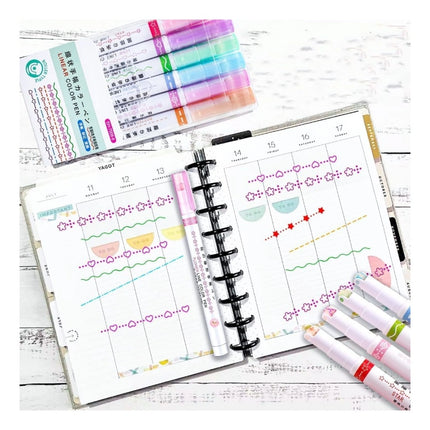 Rosolly Designer Linear Roller Curve Highlighter Pens | Plastic | Stationery | 5+ Years