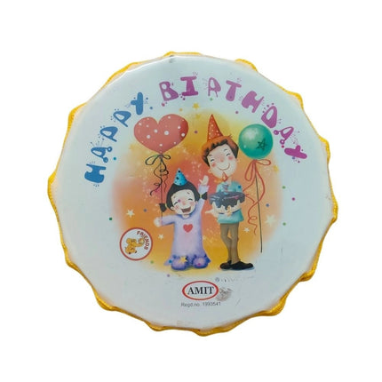 Rosolly Happy BirthDay Theme Printed Musical Dhol | Plastic Toys| 6+ Months
