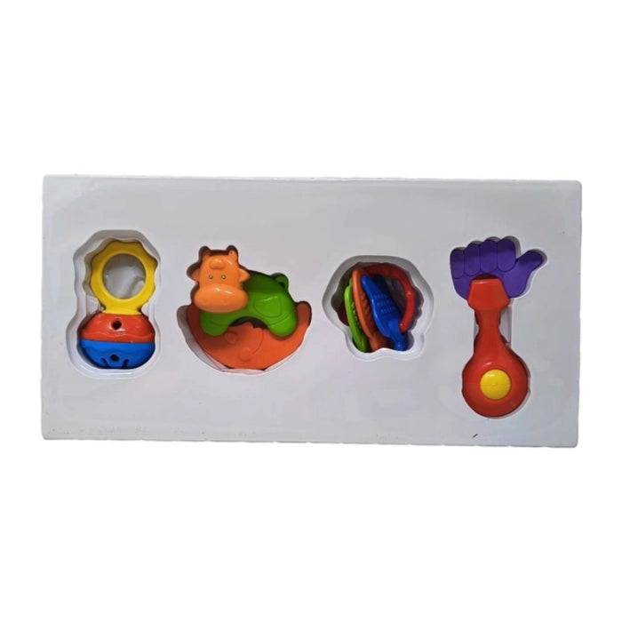 Rosolly Infant Rattle Set (4 pcs) | â€ŽPlastic | Toys | 3+ Months