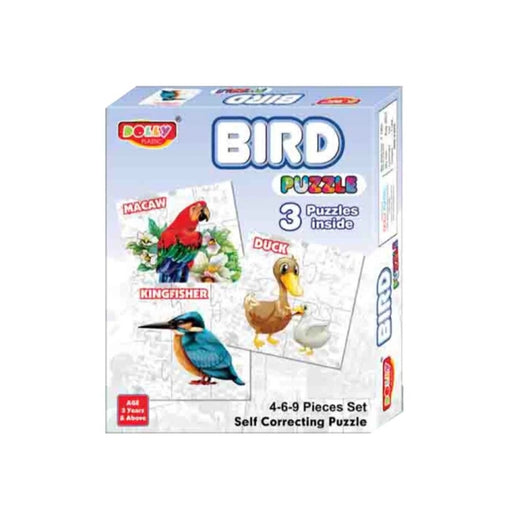 Rosolly 3_Pcs Set Bird Puzzle | Cardboard | Educational Toys | 3+ Years