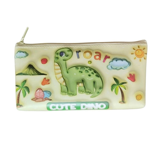 Rosolly Cute Dino Pencil Pouch | Canvas | Stationery | 3+ Years