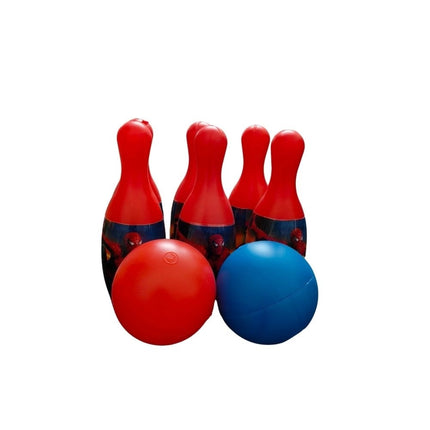Rosolly Spider Man Theme Bowling Set with two balls | Plastic | Toys| 1+ Years
