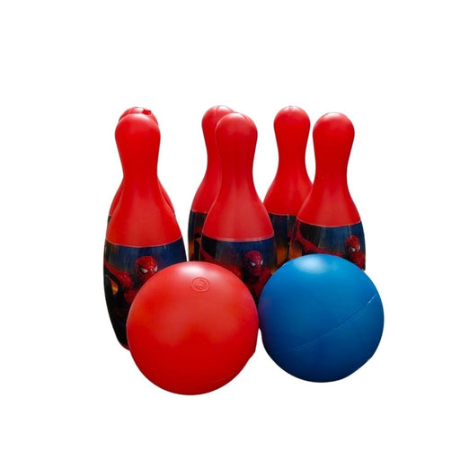 Rosolly Spider Man Theme Bowling Set with two balls | Plastic | Toys| 1+ Years