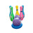 Rosolly Junior Bowling Set With 5 Bottles 2 Balls And 1 Ball Stand Ring | Plastic | Toys| 1+ Years