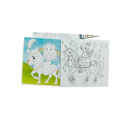 Rosolly Fun With Coloring Board-Princess | Cardboard | Educational Toys| 3+ Years