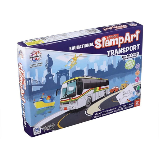 Rosolly Stamp Art-Transport | Plastic | Educational Toys | 4+ Years