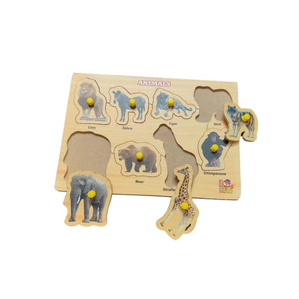 Rosolly Animal Wooden Puzzle | Wooden | Educational Toys| 3+ Years