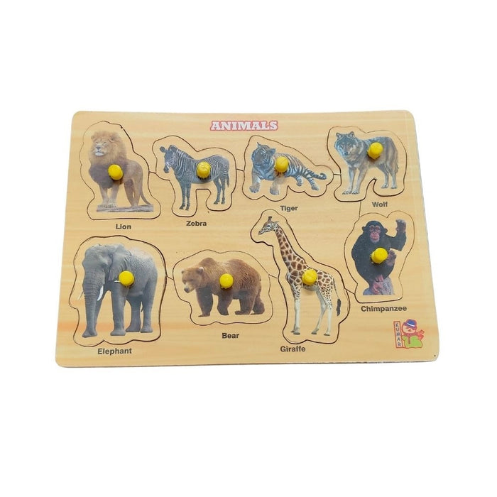 Rosolly Animal Wooden Puzzle | Wooden | Educational Toys| 3+ Years