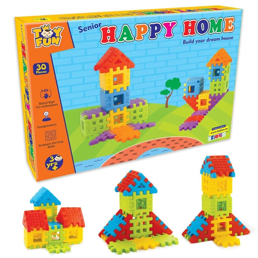 Rosolly 30_Pcs Set Happy Home Build Your Dream House | Plastic | Educational Toys | 3+ Years