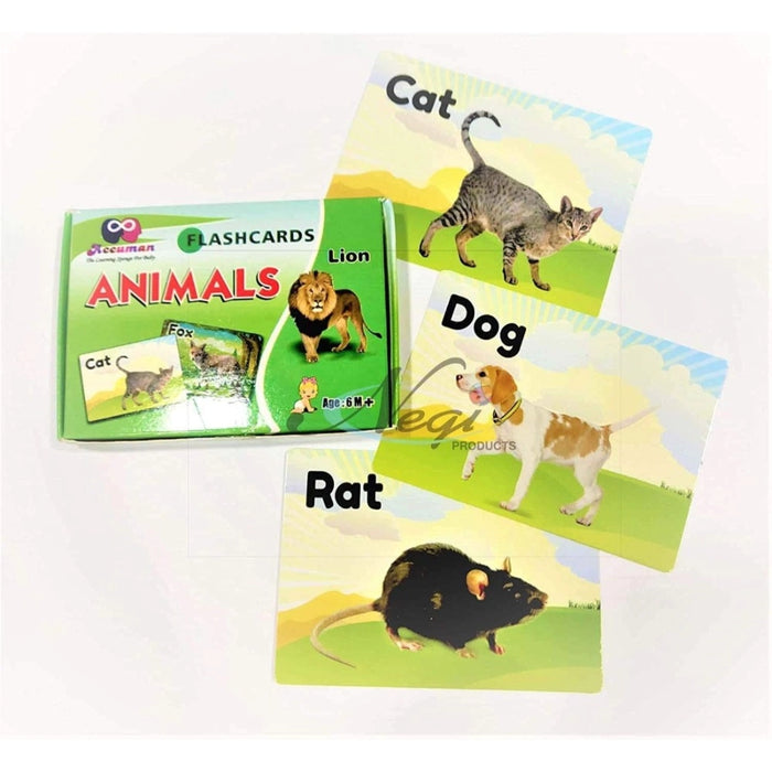 Rosolly Flash Card-Animal | Plastic | Educational Toys | 6+ Months
