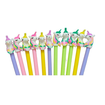 Rosolly 12_Pcs Set Unicorn Pencil | Plastic | Stationery | 3+ Years