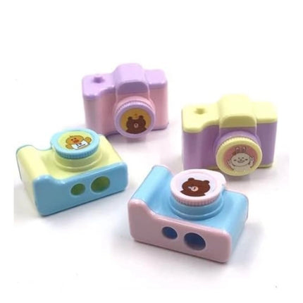 Rosolly Pack Of_3 Camera Model Sharpener | Plastic | Stationery | 3+ Years