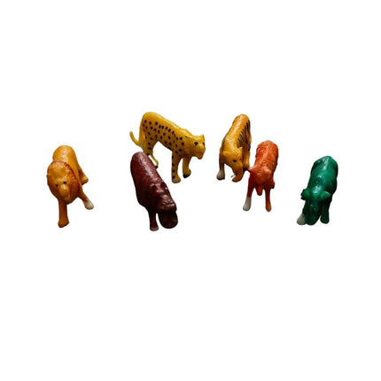 Rosolly 6_Pcs Set Wild Animals | PVC | Toys| 1+ Years