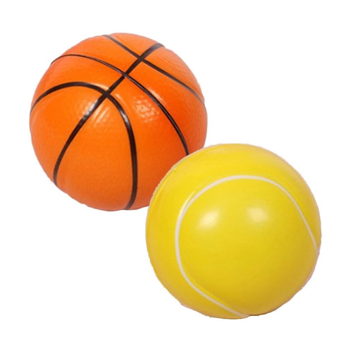 Rosolly 4_Pcs Ball Set Football + Basketball + Baseball + Tennis | Rubber | Toys | 1+ Years