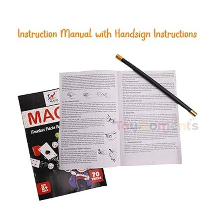 Rosolly Art Of Magic Tricks including 70 Tricks | Cardboard | Educational Toys | 3+ Years