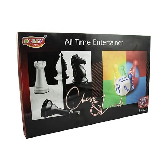Rosolly All Time Entertainer Chess&amp;Ludo | Paper, Plastic Toys | Board Games | 5+ Years