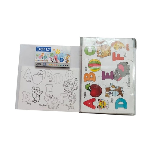 Rosolly 2 In 1 Puzzle &amp; Colors Alphabet | Cardboard | Educational Toys| 3+ Years