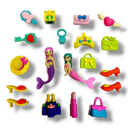 Rosolly Eraser set - Mermaid theme | Rubber | Stationery | 5+ Years