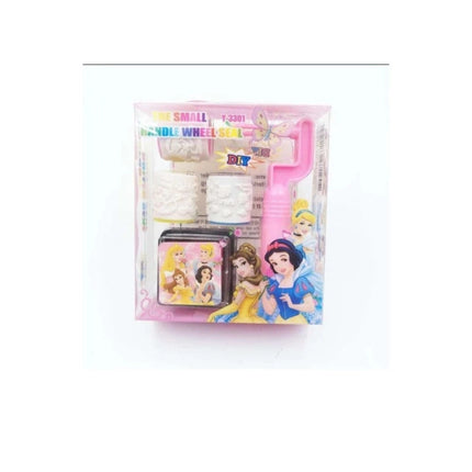 Rosolly Pack Of_2 Roller Seal Stamp with Ink pad For DIY Kids Handle Rubber Stamp | Plastic | Stationery | 3+ Years