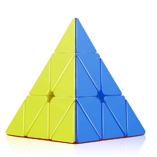 Rosolly Pyramid Cube 3x3 High Speed Stickerless Triangle Pyraminx Puzzle Cube | Plastic | Creative Toys | 5+ Years