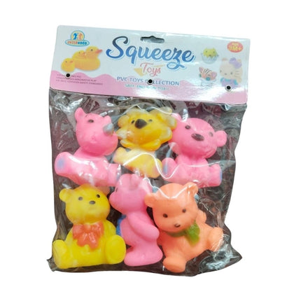 Rosolly Bears And Dogs Chu Chu Toys | Rubber | Toys| 6+ Months