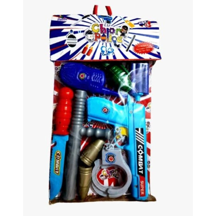 Rosolly 8_Pcs Set Chor Police | Plastic | Toys | 5+ Years