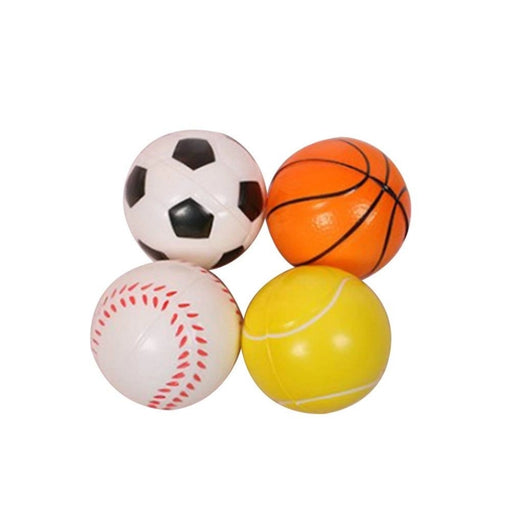 Rosolly 4_Pcs Ball Set Football + Basketball + Baseball + Tennis | Rubber | Toys | 1+ Years