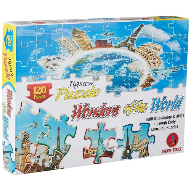 Rosolly 120_Pcs Jigsaw Puzzle Wonders of the world