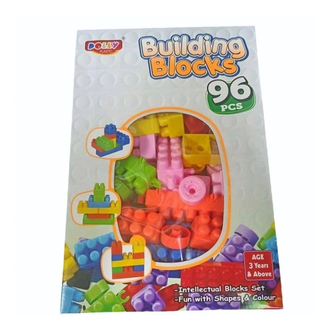 Rosolly 96_Pcs Set Building Blocks | Plastic | Educational Toys | 3+ Years