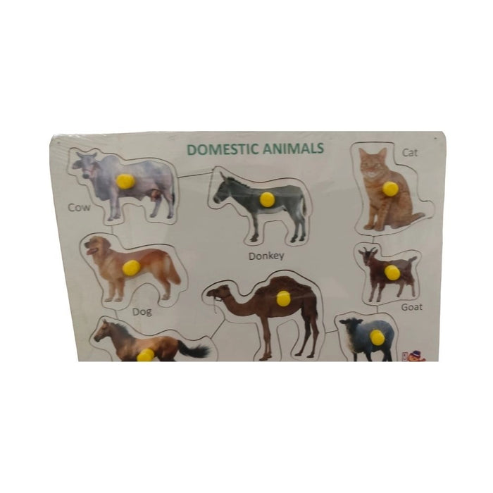 Rosolly Domestic Animal Wooden Puzzle | Wooden | Educational Toys| 3+ Years