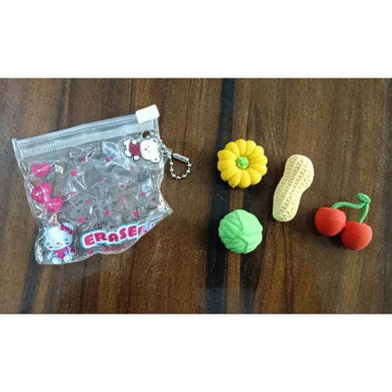 Rosolly Pack Of_5 Vegetable Eraser | Rubber | Stationery | 3+ Years
