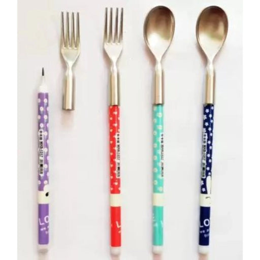 Rosolly Pack Of_4 Spoon model pencil | Plastic | Stationery | 3+ Years