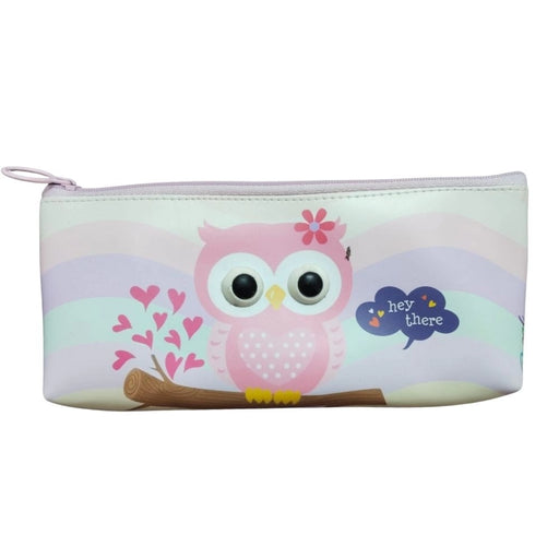 Rosolly Pack Of_2 Owl Cartoon Printed Pencil Poch | Canvas | Stationery | 3+ Years
