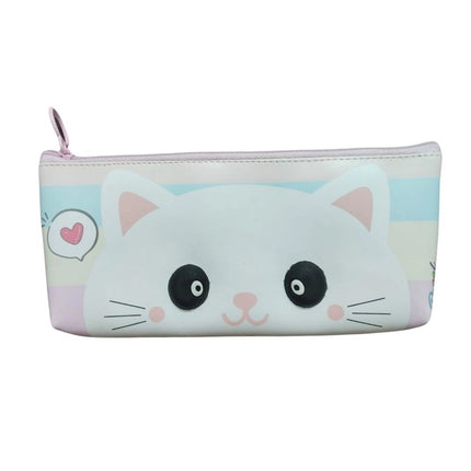 Rosolly Pack Of_2 Kitten Cartoon Printed Pencil pouch | Canvas | Stationery | 3+ Years