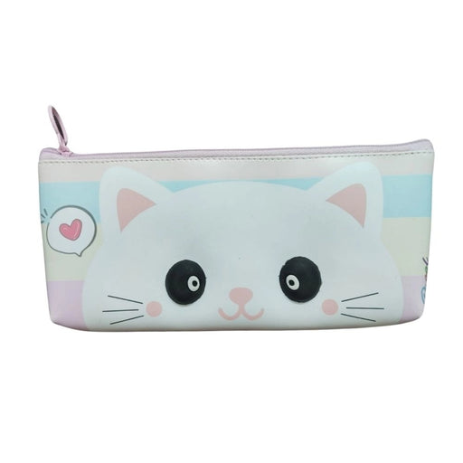Rosolly Pack Of_2 Kitten Cartoon Printed Pencil pouch | Canvas | Stationery | 3+ Years