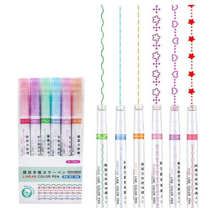 Rosolly Designer Linear Roller Curve Highlighter Pens | Plastic | Stationery | 5+ Years