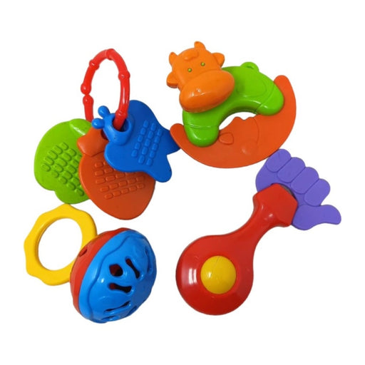 Rosolly Infant Rattle Set (4 pcs) | â€ŽPlastic | Toys | 3+ Months