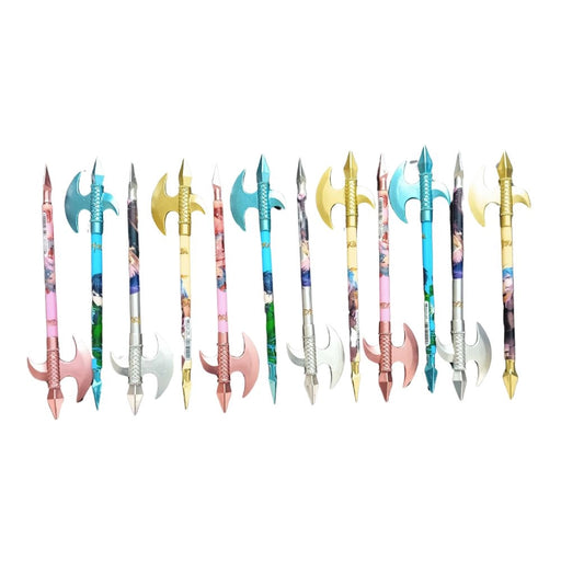 Rosolly 12 PCS_Set Chinese Style Sword Novelty Ball Pen | Plastic | Stationery | 5+ Years