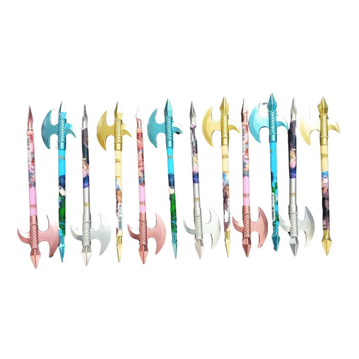 Rosolly 12 PCS_Set Chinese Style Sword Novelty Ball Pen | Plastic | Stationery | 5+ Years