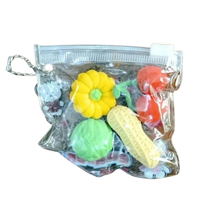 Rosolly Pack Of_5 Vegetable Eraser | Rubber | Stationery | 3+ Years