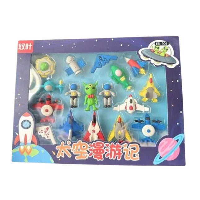 Rosolly Eraser Set - Space Theme | Rubber | Stationery | 5+ Years