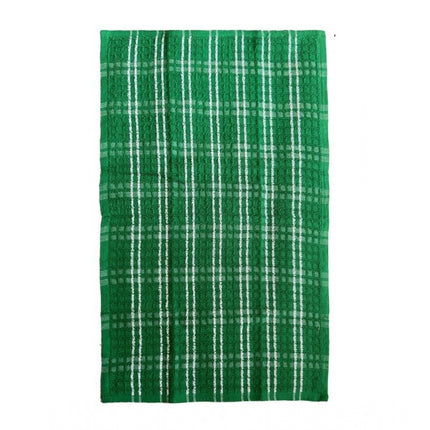 Rosolly Pack Of_6 Cotton Checkered Kitchen Towel Sets (Green)