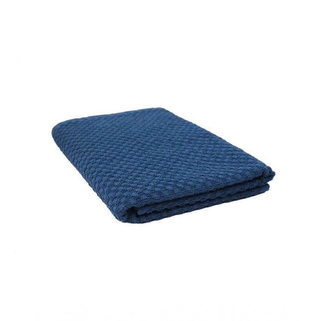 Rosolly Cotton Popcorn Weave Bath Towels (Blue)