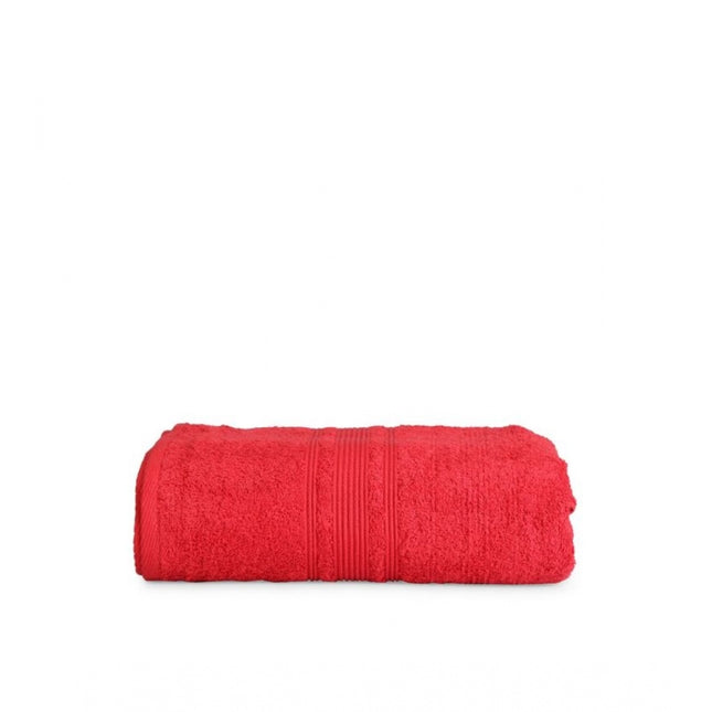 Rosolly Cotton Striped Bath Towels (Red, Size:Â 35x71 In)