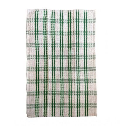 Rosolly Pack Of_6 Cotton Checkered Kitchen Towel Sets (Green)