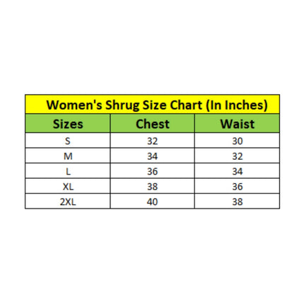Rosolly Women's Polyester Printed Short Sleeve Shrug (Black)